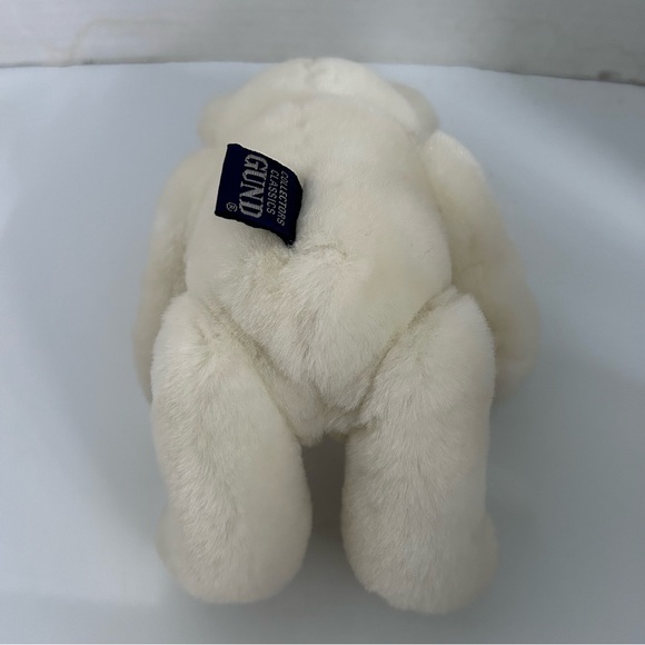 Vintage 1983 'Collector's Classic Gund' White Plush jointed Teddy Bear 9” - Picture 3 of 10